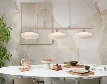 It's About Romi Hanglamp Sapporo 3-schijf wit/zand sfeer