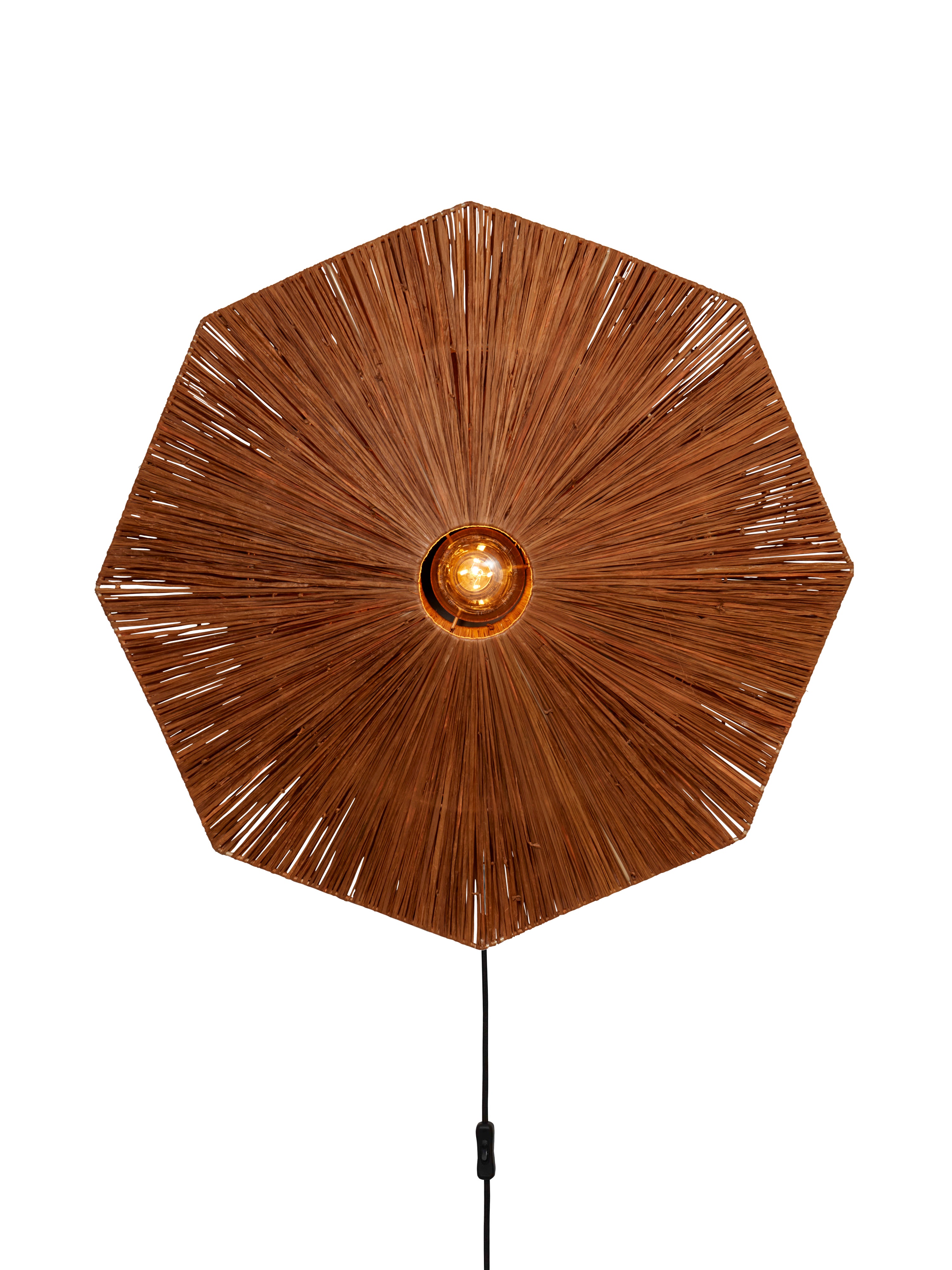 Good&Mojo Wandleuchte Panama dia. 65cm, braun