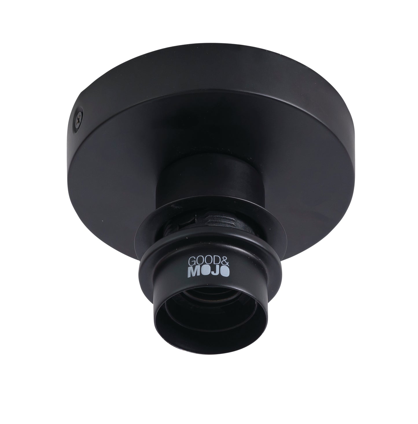 Good&Mojo Ceiling lamp Kalimantan dia.87x20cm black/natural, L