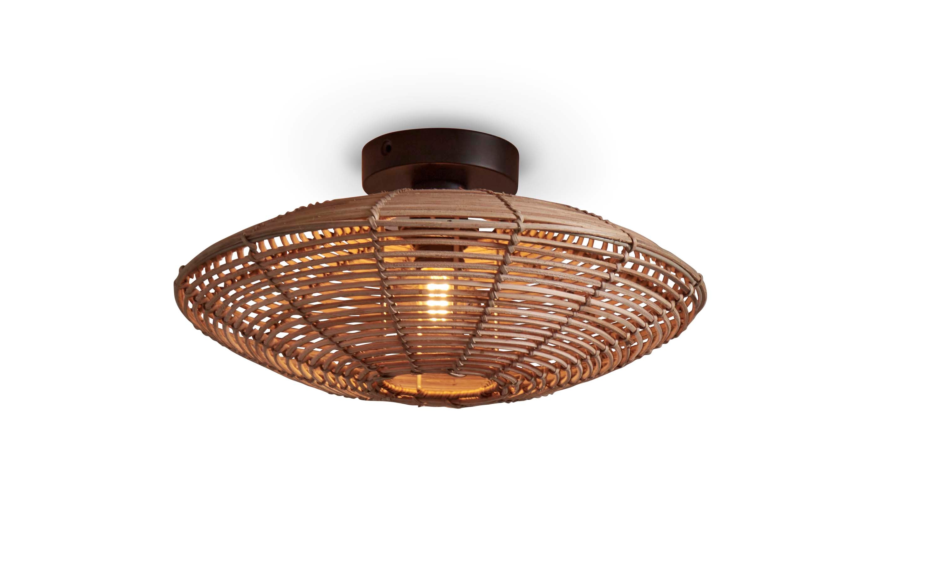 Good&Mojo Ceiling lamp Tanami rattan disc diameter 40xh 10cm natural. S
