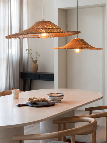 Cancun Rattan Pendelleuchte/Schirm ø53xh.11cm natur, S