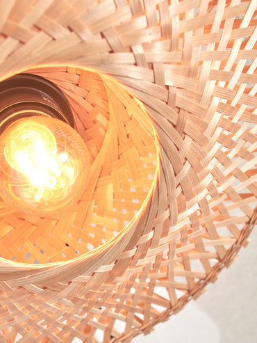 Good&Mojo Plafonniere Kalimantan bamboo XS dia.30x8cm. natural