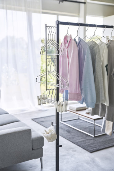 Yamazaki Faltbarer Wäscheständer für den Innenbereich - Tower - Schwarz