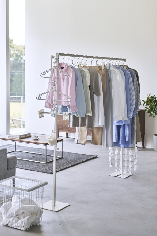 Yamazaki Faltbarer Wäscheständer für den Innenbereich - Tower - Weiß