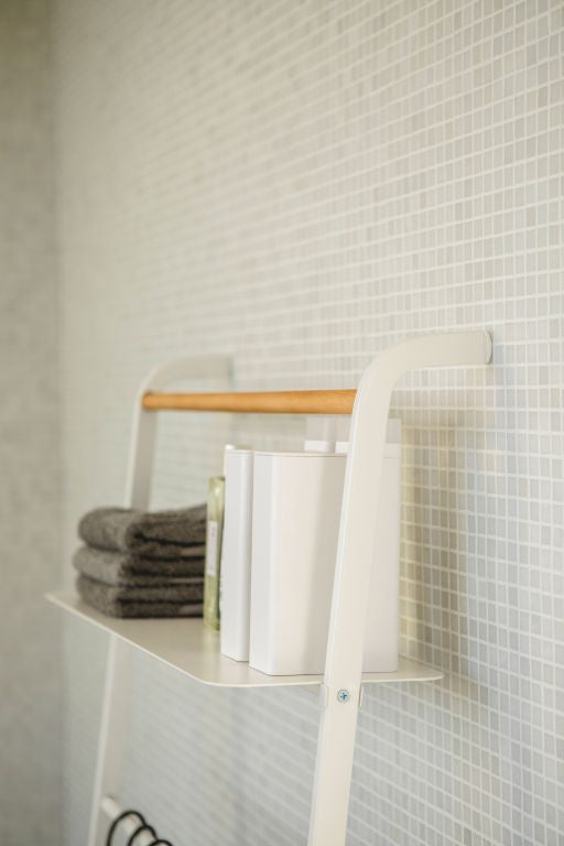 Yamazaki Leiteraufhänger breit mit Gestell - Turm - Weiß