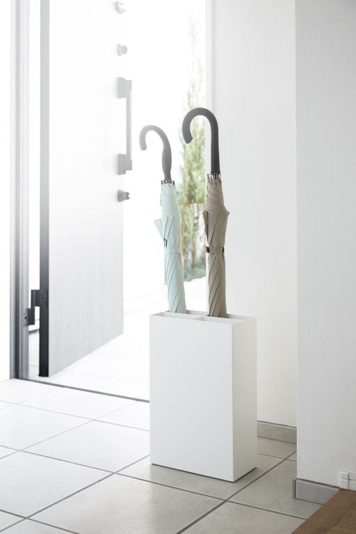 Yamazaki Schirmständer Breit - Smart - weiß