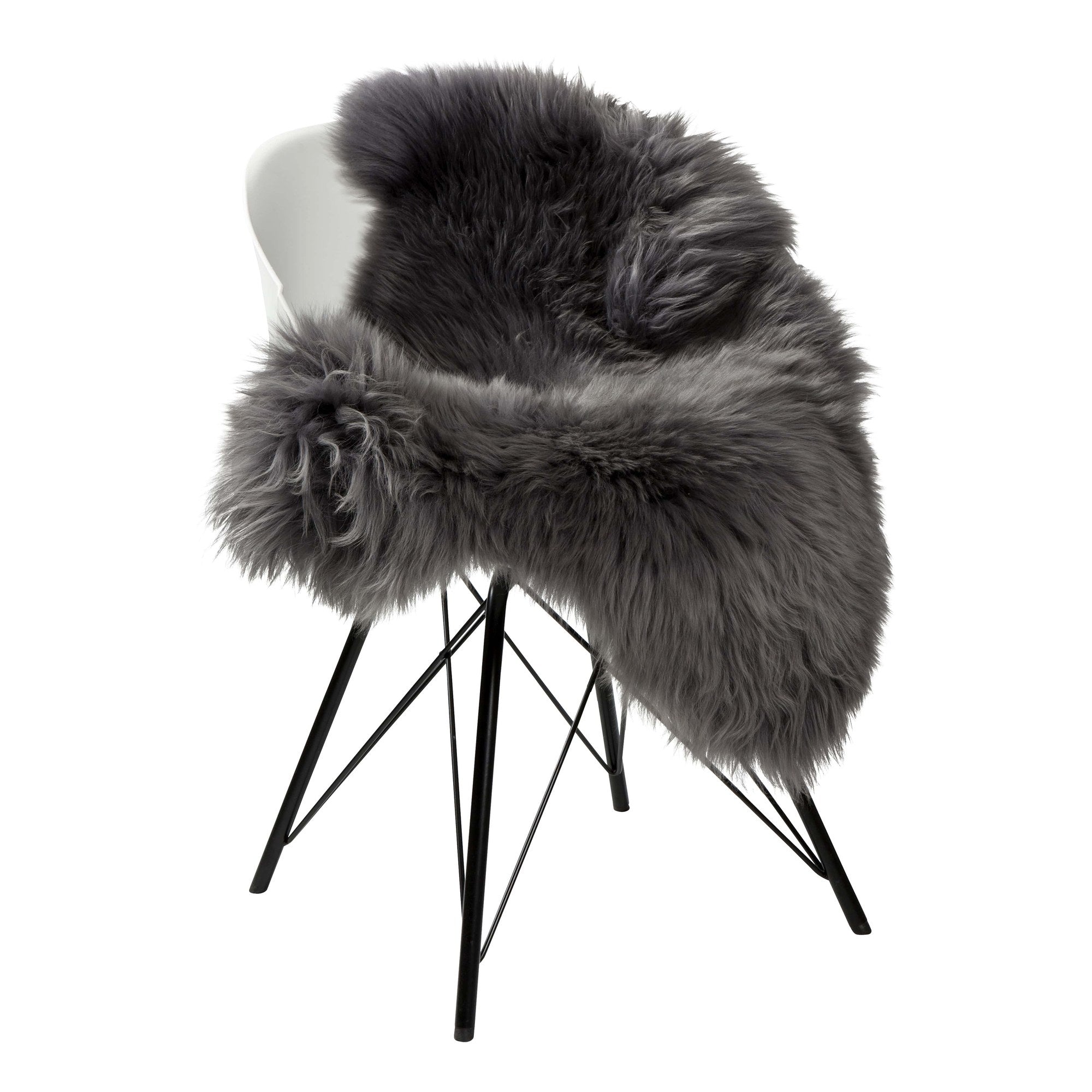 Dyreskinn Schapenvacht Grijs - 100 x 65cm