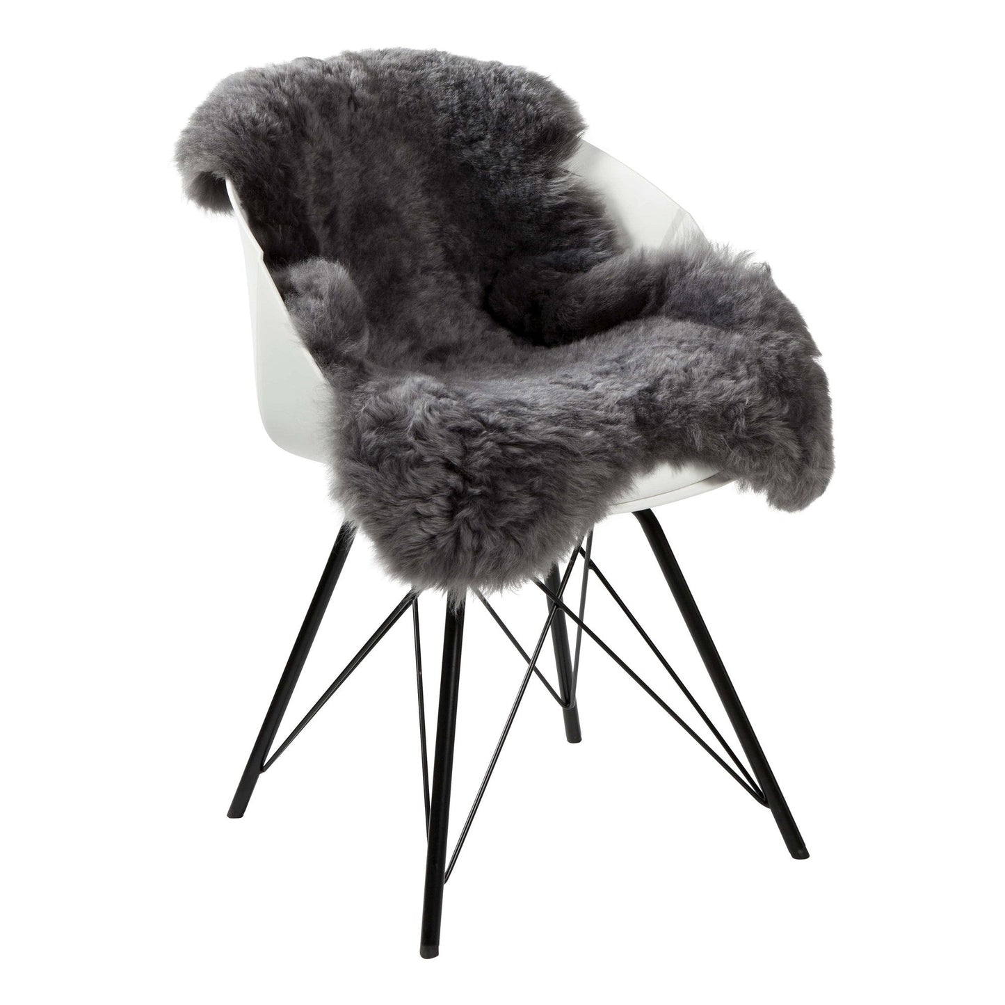 Dyreskinn Schapenvacht IJslands Grijs kort - 100 x 65cm