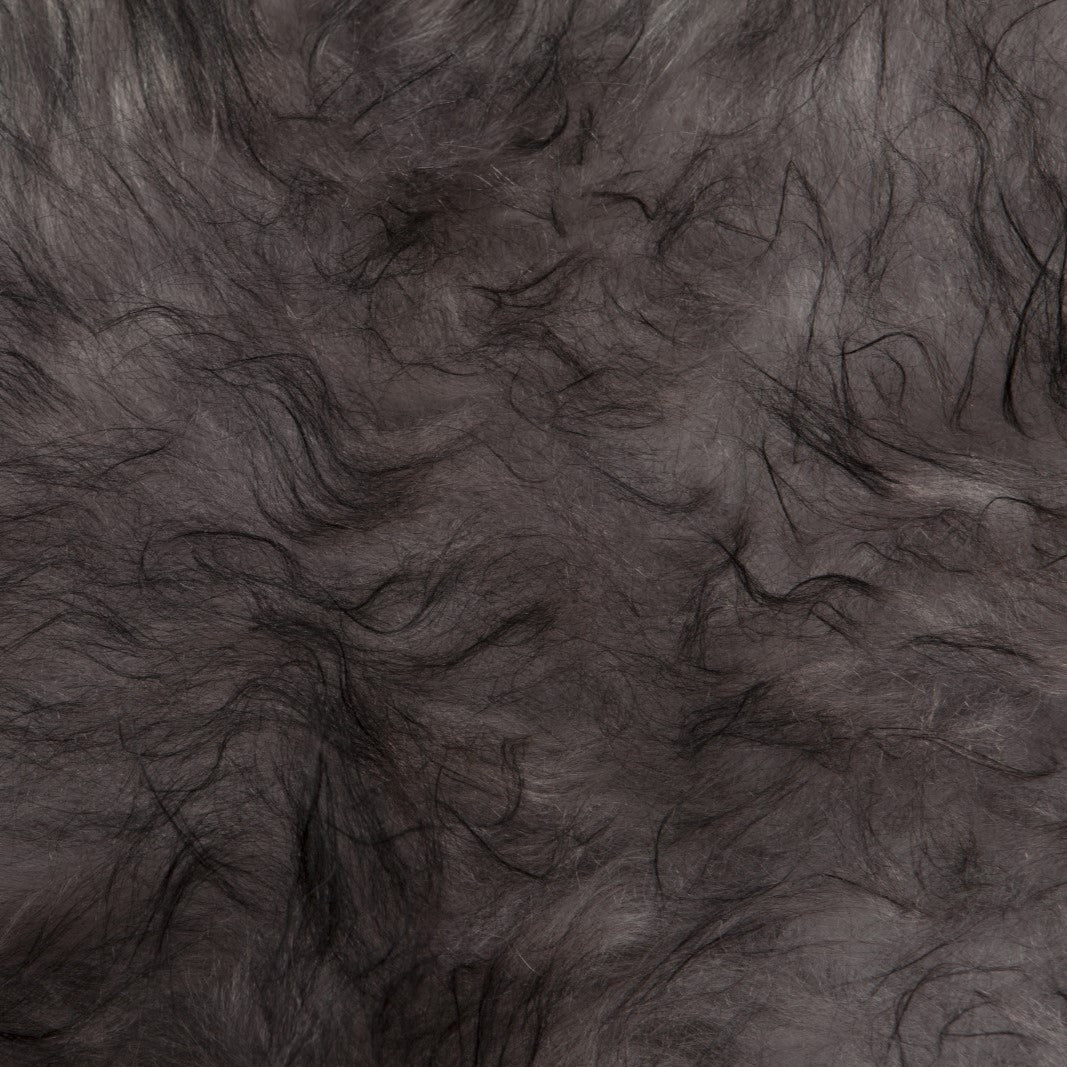 Dyreskinn Schapenvacht IJslands Melange grijs - 100 x 65cm