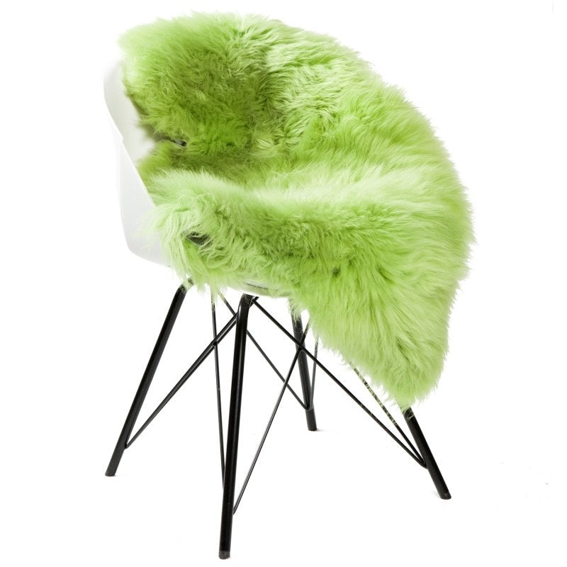 Dyreskinn Schapenvacht - Appelgroen - 100 x 65cm