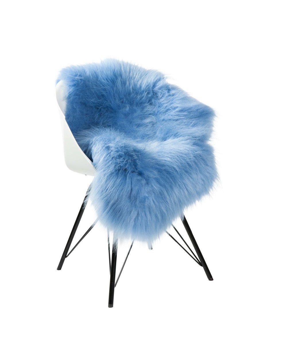 Dyreskinn Schapenvacht IJslands - Lichtblauw - 100 x 65cm