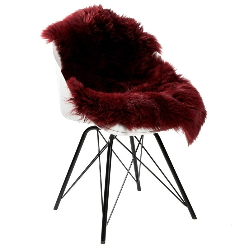 Dyreskinn Schapenvacht - Merlot - 100 x 65cm