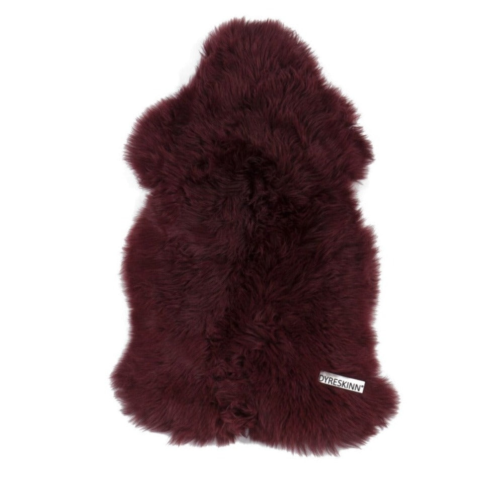 Dyreskinn Schapenvacht - Merlot - 100 x 65cm