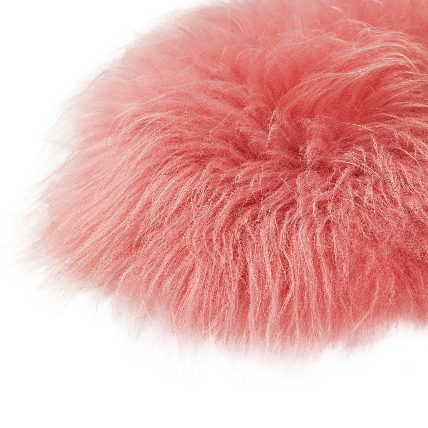 Dyreskinn IJslandse schapenvacht - roze-oranje - 100 x 65 cm