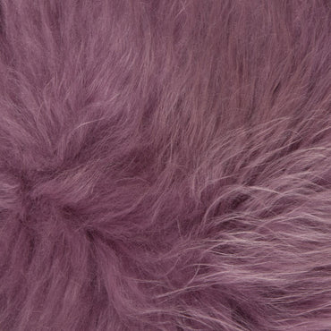 Dyreskinn Schapenvacht IJslands - Donkerroze - 100 x 65cm