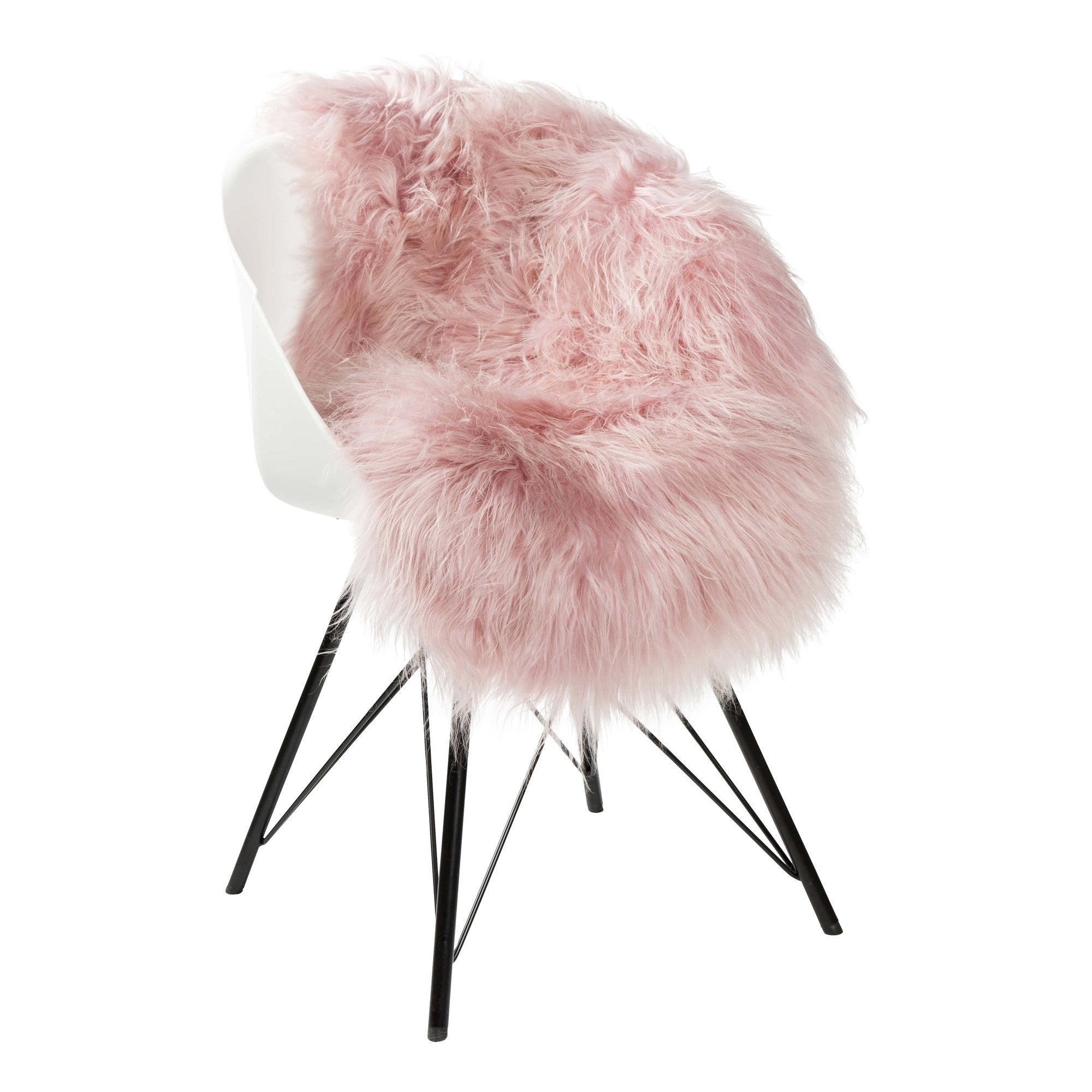 Dyreskinn Schapenvacht IJslands - Roze - 100 x 65cm