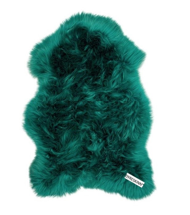 Dyreskinn Schapenvacht - Groen - 100 x 65cm