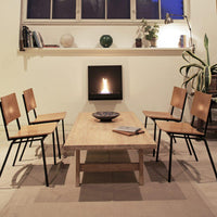 Tenderflame wall fireplace Square 180 57.5 x 57.5 cm black