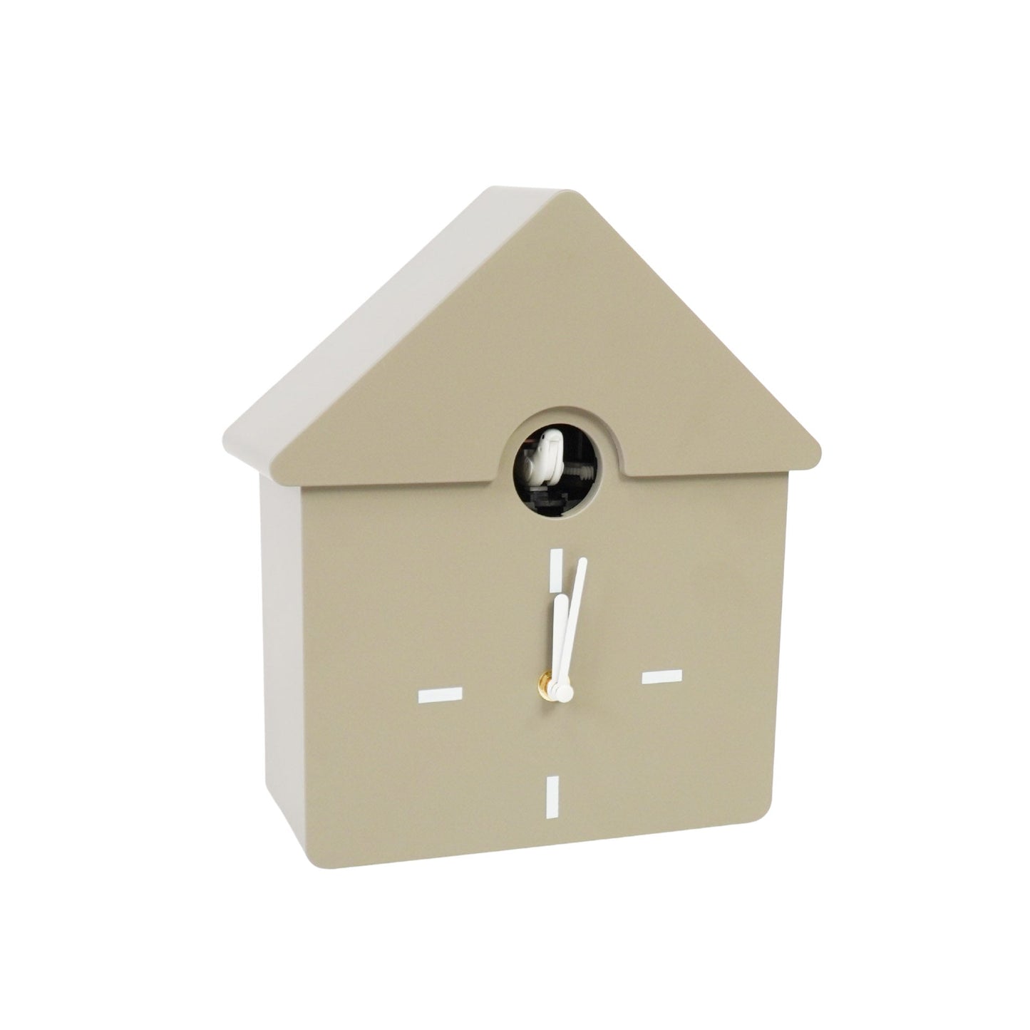 Housevitamin - Wandklok Koekoeksklok - Taupe - 24x27x9cm