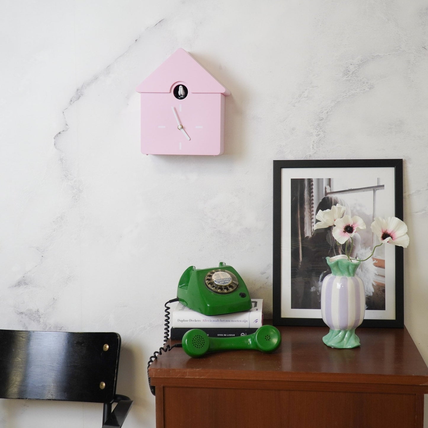 KHousevitamin - Cuckoo Clock - Light Pink 24x27x9cm
