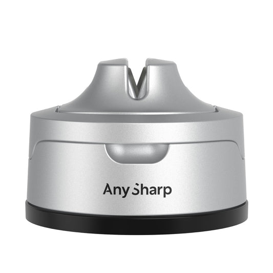 AnySharp Evo Messenslijper - Zilver op witte achtergrond