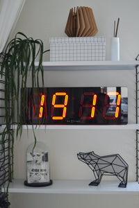 NeXtime Wand-/tafelklok - 51,5 x 18 x 4,5 cm - kunststof - 'Big D'