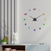 Nextime Wandklok - 48 x 3 cm - Aluminum - 'Small Hands'