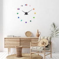 Nextime Wandklok - 48 x 3 cm - aluminium - small hands multi color