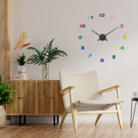 Nextime Wandklok - 48 x 3 cm - Aluminum - 'Small Hands'