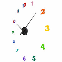 Nextime Wandklok - 48 x 3 cm - aluminium - small hands multi color
