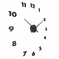Nextime Wandklok - 48 x 3 cm - Aluminum - 'Small Hands'