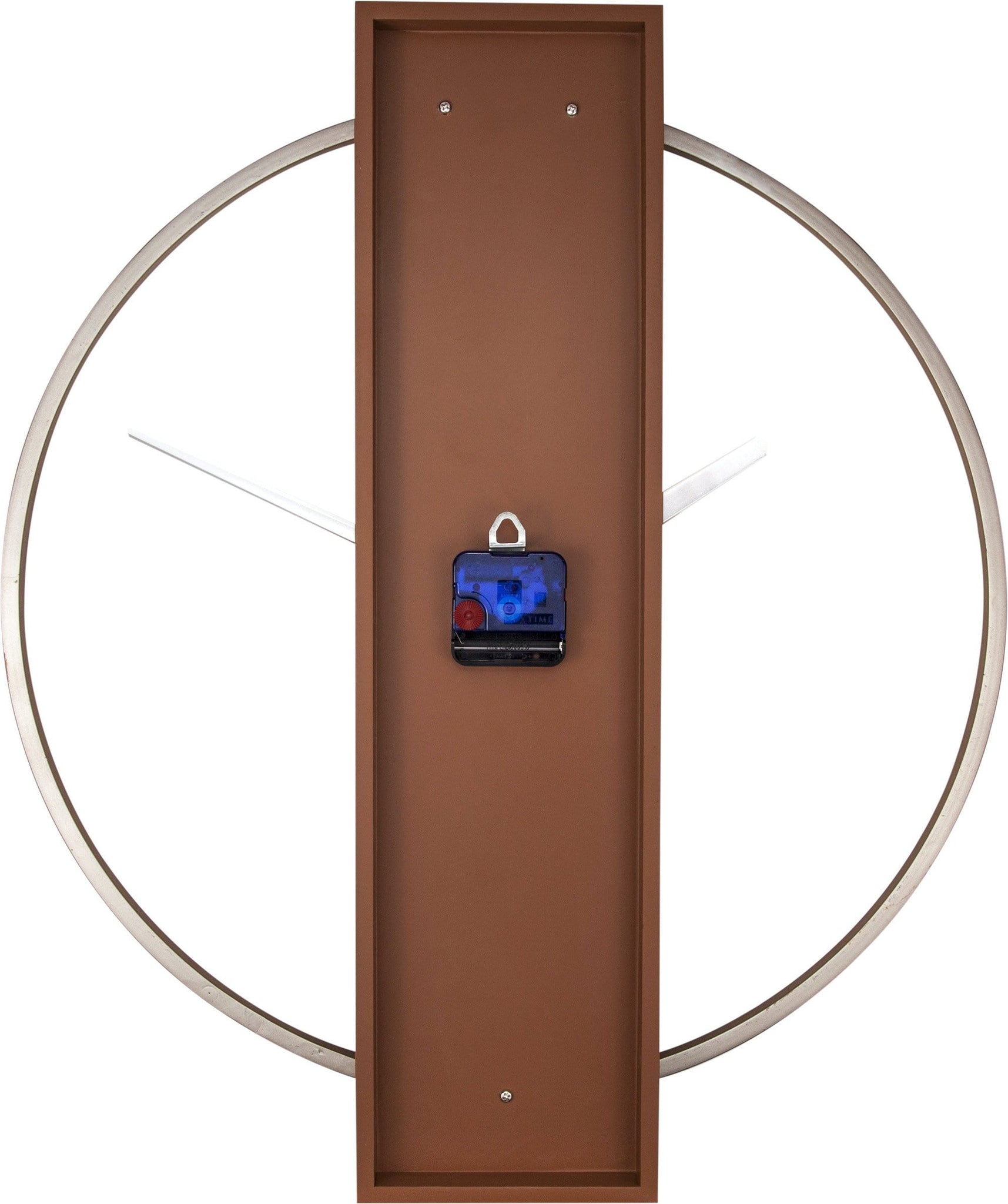 NeXtime Wandklok - 50,8 x 58,2 x 4,3 cm - Hout/Staal