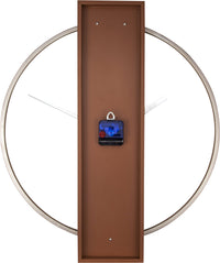 NeXtime Wandklok - 50,8 x 58,2 x 4,3 cm - Hout/Staal