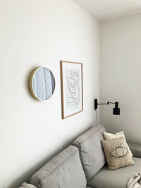 Nextime Wandklok - 34 cm - Vintage 'Essential Gold'
