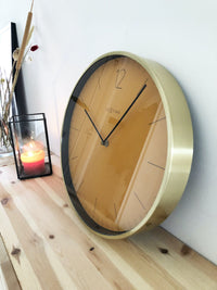 Nextime Wandklok - 34 cm - Vintage 'Essential Gold'
