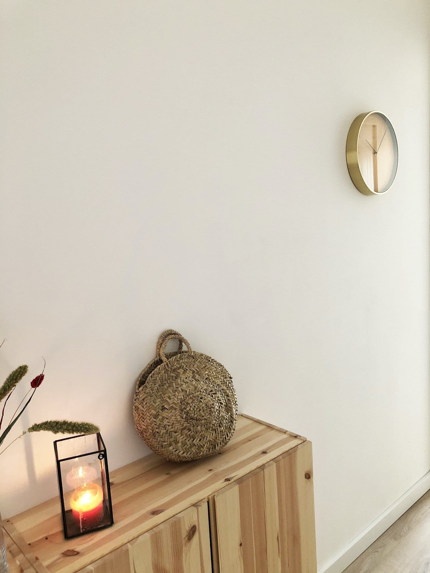Nextime Wandklok - 34 cm - Vintage 'Essential Gold'