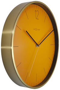 Nextime Wandklok - 34 cm - Vintage 'Essential Gold'