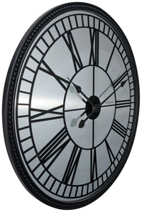 NeXtime Wandklok - 56 cm - Spiegel - 'Cleopatra-spiegel'