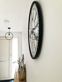 NeXtime Wandklok - 56 cm - Spiegel - 'Cleopatra-spiegel'