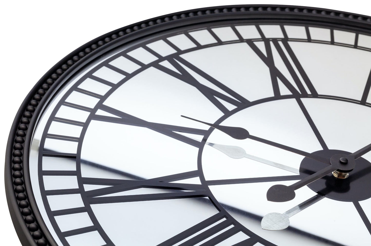 NeXtime Wandklok - 56 cm - Spiegel - 'Cleopatra-spiegel'