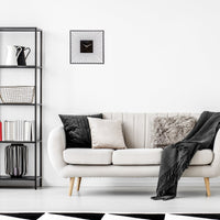 NeXtime Wanduhr 45x45x15cm - Geräuschlos - Schwarz - Metall - "Vasco Square"