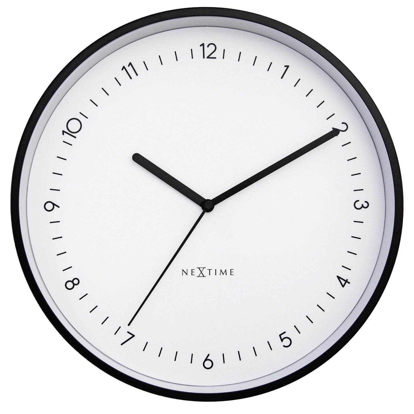 NeXtime Wandklok 30cm - Stil - Aluminium - "Berlijn"