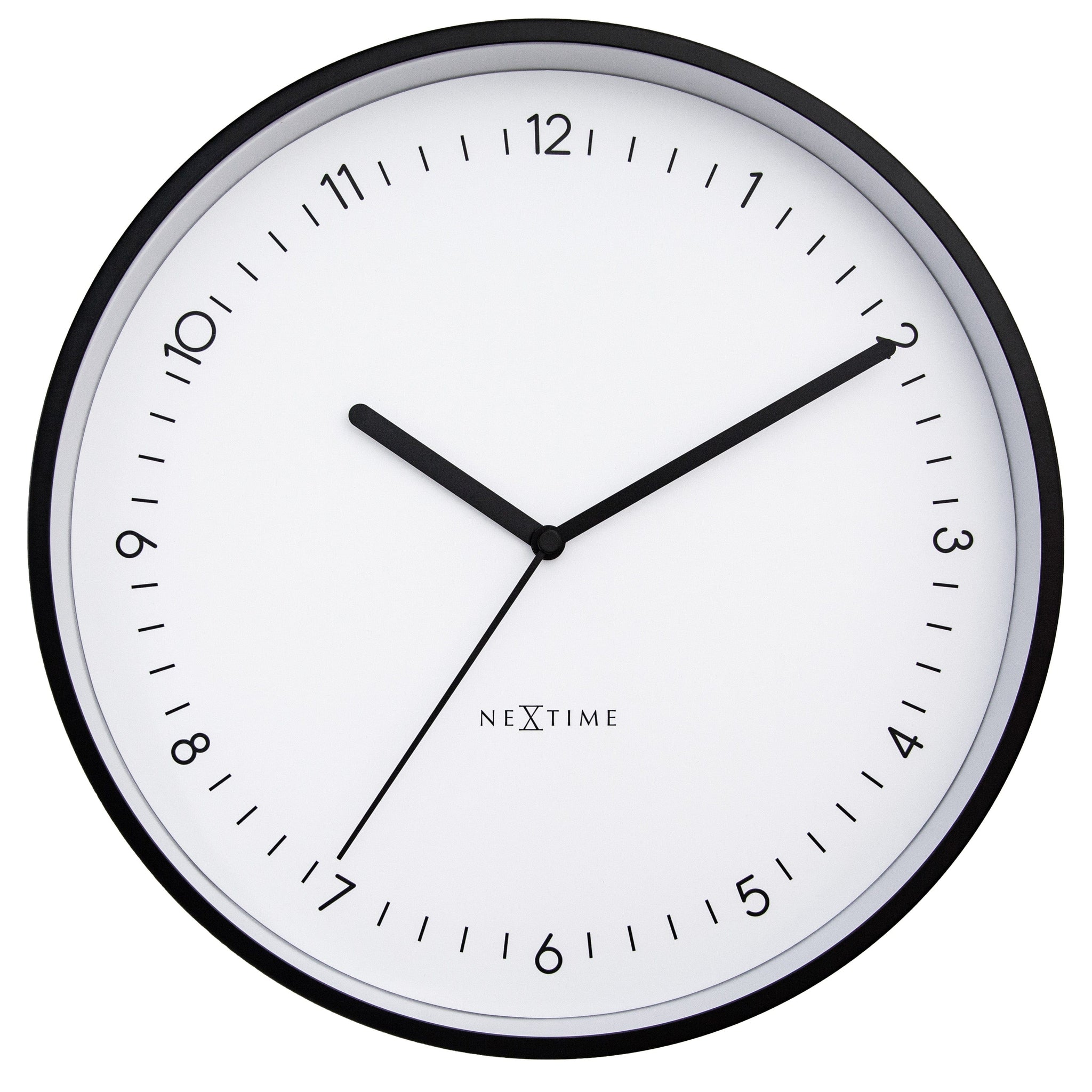 NeXtime Wandklok 30cm - Stil - Aluminium - "Berlijn"