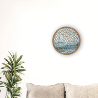 NeXtime Wandklok 40 cm - Geruisloos - Groen - Hout - "Concord"