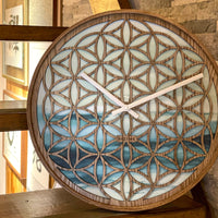 NeXtime Wandklok 40 cm - Geruisloos - Groen - Hout - "Concord"