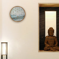 NeXtime Wandklok 40 cm - Geruisloos - Groen - Hout - "Concord"