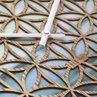 NeXtime Wandklok 40 cm - Geruisloos - Groen - Hout - "Concord"