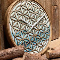 NeXtime Wandklok 40 cm - Geruisloos - Groen - Hout - "Concord"