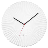 NeXtime Mousse wandklok 40 cm wit polyresin retro design
