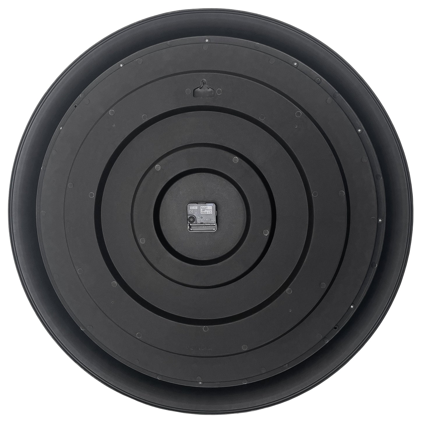 Wandklok 76 cm-Zwart/Grijs-Kunststof-NeXtime 'Chopin Large'